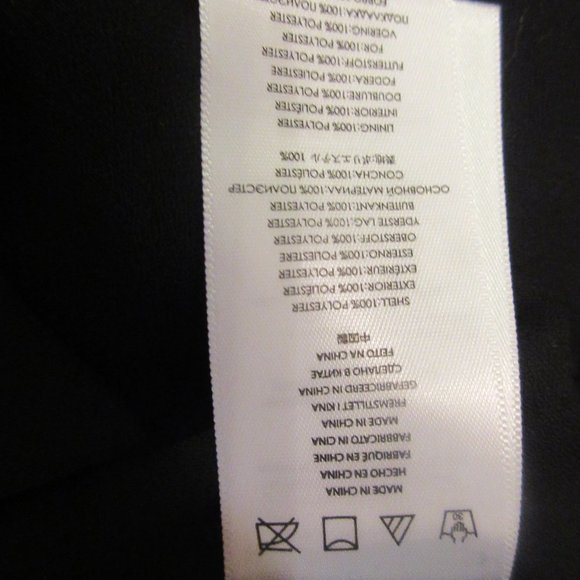 Michael Kors Collection  Black  Top  with Belt  Zipped on back Lined  Large - Picture 11 of 11